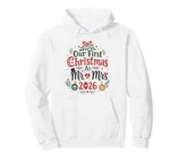 Our First Christmas As Mr & Mrs 2026 Newlywed Couple Pullover Hoodie