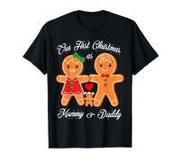 Our First Christmas as Mummy and Daddy Gingerbread Baby Girl T-Shirt