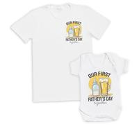 Our First Father's Day Baby Gift Set - Gift Set of 2 - Father & Baby Matching Set