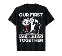 Our First Father's Day Together Panda Lover Dad Daddy T-Shirt