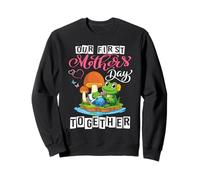 Our First Mothers Day cute Frog First Time Mom Sweatshirt