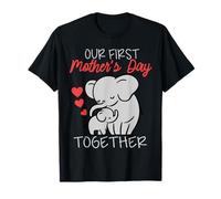 Our First Mother's Day Together Elephant Matching Mom & Baby T-Shirt