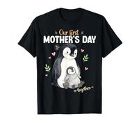 Our First Mother's Day Together Mama Penguin Cute Mom Baby T-Shirt