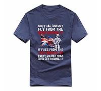 Our Flag Doesn't Fly from The Wind Moving IT UK Flag UK Soldier British Army T-Shirt Unisex Adults Gift Kids Tee Top