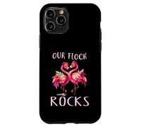 Our Flock Rocks Cool Pink Bird Flamingo Lover Case for iPhone 11 Pro