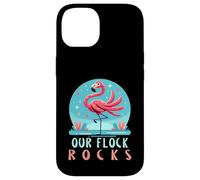Our Flock Rocks Cool Pink Bird Flamingo Lover Case for iPhone 14