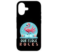 Our Flock Rocks Cool Pink Bird Flamingo Lover Case for iPhone 17
