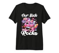 Our Flock Rocks Flamingo Summer Vacation Family Matching Premium T-Shirt