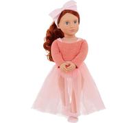 Our Generation - 18-inch Ballerina Doll - Red Hair & Blue Eyes - Ballet Outfit & Hair Bow - Pretend Play - Toys For Kids Ages 3 And Up - Aubrie