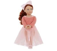 Our Generation - 18-inch Ballerina Doll - Red Hair & Blue Eyes - Ballet Outfit & Hair Bow - Pretend Play - Toys For Kids Ages 3 And Up - Aubrie