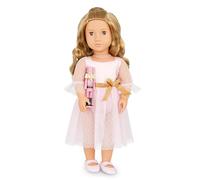 Our Generation - Natasha - 18-Inch Ballerina Doll - Lifelike Brown Eyes & Wavy Blonde Hair - Ballet Dress & Pink Nutcracker Doll Accessory - Pretend Play - Toy for Kids 3 Years +