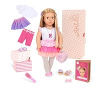 Our Generation - 18-Inch - Bow Themed Fashion Starter Doll - Thea - Blond Hair & Hazel Eyes - 3 Outfits & Styling Accessories in Gift Box - Pretend Play Ages 3+ Years