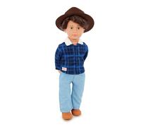 Our Generation Dustin Boy Doll - Western Themed 18-inch Doll and Outfit, Cowboy Hat, Boots, Lifelike Hazel Eyes, Country Boy Figure For Ages 3+