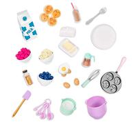 Our Generation Wake Up To Flavour Set - Pancake Breakfast Kit for 18 inch Dolls, Realistic Toy Food Accessories, 23 Piece Accessory Set, For Ages 3+