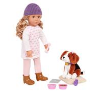 Our Generation 18-Inch Doll & Pet Ember & Elsie Beagle Plush Set, Dolls