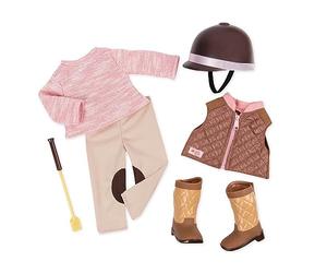 Our Generation - 18-Inch Doll Riding Outfit, Complete Horseback Riding Costume, Includes Outfit & Accessories - Pretend Play for 3+ Years