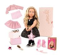 Our Generation - 46 cm Starry Fashion Starter Doll - Blonde Hair & Bright, Sky-Blue Eyes - 3 Outfits & Styling Accessories in Gift Box - Pretend Play - Toys for Kids Ages 3 & Up - Stella