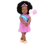 Our Generation - 18-inch Fashion Girl Doll Khelani, Birthday Party Themed Doll Playset - Includes Party Accessories