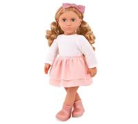 Our Generation 46 cm Effie Doll - Soft Body, Closing Eyes & Manyable Hair - Outfit Set with Ruffle Skirt & Accessories