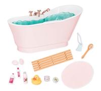 Our Generation - 18-Inch Doll Accessories - Bathtub Set - Water Sounds - Pretend Play 3+ Years- Bath and Bubbles Set