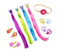 Our Generation Attached at the Clip - Glamorous Hair Extensions Accessory Set for 18-inch Dolls - 26 Piece Hairstyling Set