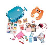 Our Generation BD37157Z Well Travelled Luggage Set Doll Accessories, Various