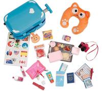 Our Generation Bd37157Z Well Travelled Luggage Set Doll Accessories, Various