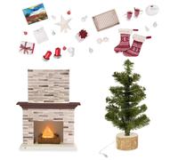 Our Generation by Battat- Holiday Celebration Set- Doll Clothes & Christmas Accessories for 18'' Dolls- Ages 3 Years & Up Brown (BD37362Z)