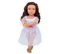 Our Generation - Clara 18-Inch Ballerina Doll - Nutcracker Accessory - Ballet Outfit - Blue Eyes & Brown Hair