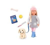Our Generation Doll With Pet Dog One Colour
