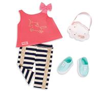 Our Generation Wish Come True Outfit - Sparkly Unicorn Fashion Set for 18-inch Dolls - 4 Piece Clothing Set