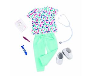 Our Generation Healthy Paws Vet Uniform Doll Outfit
