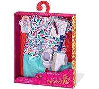 Our Generation Healthy Paws Veterinarian Outfit for 18Inch Dolls, children play 7 Piece Set with Stethoscope, Light-Up Otoscope, Animal Print Scrubs & Accessories Perfect for kids activity Ages 3& Up