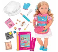 Our Generation - Jenny - Posable 18-Inch Baker Doll - Blonde Hair & Green Eyes - Chef's Hat, Apron & Baking Accessories - Pretend Play - Toy for Kids 3 Years +