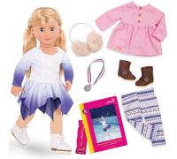 Our Generation Katelyn And Blizzard On Moose Mountain Book Deluxe OG Doll