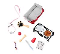 "Our Generation Kids Pet Care Puppy Dog Doll Play Accessory Toy Set for Kids, pet care set for an 18 inch doll for Animal-loving kids aged 3 to 10 years old"