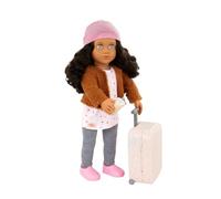 Our Generation Lisandra - 18-inch Travel Doll with Rolling Luggage with Realistic Features, and Travel Gear - Doll Clothes and Accessories Compatible - Ages 3 +