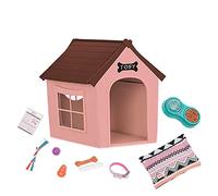 Our Generation Kids Deluxe Pet Dog House Doll Play Accessory Toy Set for Kids 3+