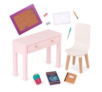 Our Generation - Dollhouse Furniture - Home Desk & Chair Set - 18-inch Doll Accessories - Pretend Play - Toys For Kids Ages 3 & Up - OG Working Wonder Office Set