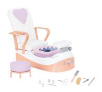 Our Generation - Salon Chair Playset - Spa Music & Water Sounds - 18-inch Doll Accessories - Pretend Play - Toys For Kids Ages 3 & Up - Yay, Spa Day!