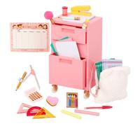 Our Generation School Supplies, Medium Accessory - Multicolor Paper Miniature Toy Furnishing