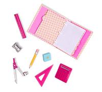 Our Generation Talent and Mathematics Set - School Supplies Kit for 18-inch Girl Dolls - 18 Piece Maths Accessory Set