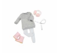 Our Generation Winter Style Outfit - Earmuffs & Sweater Dress for 18 inch Dolls, Winter Clothing Accessories for Fashion Dolls, 5 Piece Set, Doll Outfit for Kids Ages 3+