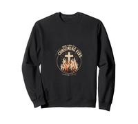 Our God Is A Consuming Fire Hebrews 12:29 Christian Emblem Sweatshirt