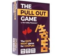 Our Guilty Pleasures The Pull Out Game - Flirty Date Night Game for Couples, Romantic Block Tower with 100 Cards, 50 Action & 50 Tell Me - Perfect for any Relationship or Valentines Day Gift