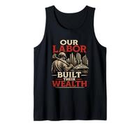 Our Labor Built Their Wealth - Proud Union Strong Message Tank Top