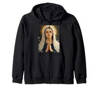 Our Lady, Blessed Mother, Queen of Heaven, Immaculate Mary Zip Hoodie