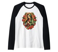 Our Lady De Guadalupe Sant Mary for Christians, Catholics Raglan Baseball Tee