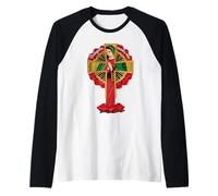 Our Lady De Guadalupe Sant Mary for Christians, Catholics Raglan Baseball Tee