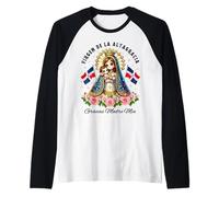 Our Lady of Altagracia Dominican Republic Catholic for Kids Raglan Baseball Tee